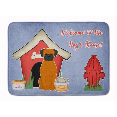Carolines Treasures Dog House Collection Fawn Boxer Machine Washable Memory Foam Mat BB2869RUG